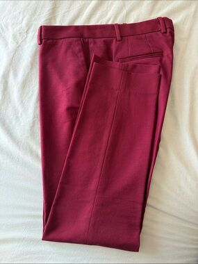 Tailored Burgundy Work Pants